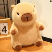Peluche mini capybara super douce à faire soi-même, avec techniques de lavage, en forme d'ours, rembourrée en coton PP, jouet anti-stress