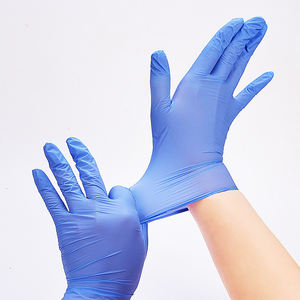 Gants jetables noirs en nitrile texturé sans latex, sans poudre, sans silicone, 4 mil, pour le service alimentaire, personnalisables - Product Image 3
