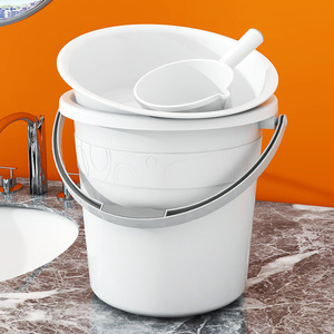 Household thickened large-sized plastic bucket, portable plastic bucket, student dormitory foot <b>bath</b> bucket, water <b>storage</b> - Product Image 2