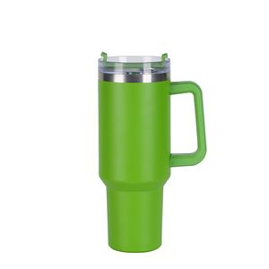 <b>Travel</b> Car H1.0 <b>Handle</b> <b>Mug</b> 40oz Double Wall Insulated Tumbler Lid Straw Anti-Slip ODM Custom Brand - Product Image 4