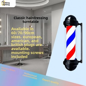 Lámpara LED Giratoria Clásica <span class=keywords><strong>de</strong></span> Plástico con Tapa Redonda, Impermeable, <span class=keywords><strong>para</strong></span> Barbería, Letrero Luminoso <span class=keywords><strong>de</strong></span> Pared <span class=keywords><strong>para</strong></span> Salón <span class=keywords><strong>de</strong></span> Peluquería - Product Image 5