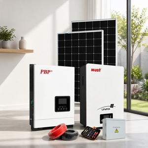 ระบบโซลาร์เซลล์ MPPT 10KW แบบติดตั้งในตัว พร้อมแบตเตอรี่ 10KWH 6000 รอบการใช้งาน อุปกรณ์ครบชุดสำหรับบ้าน ประสิทธิภาพสูง MPPT Inve - Product Image 6