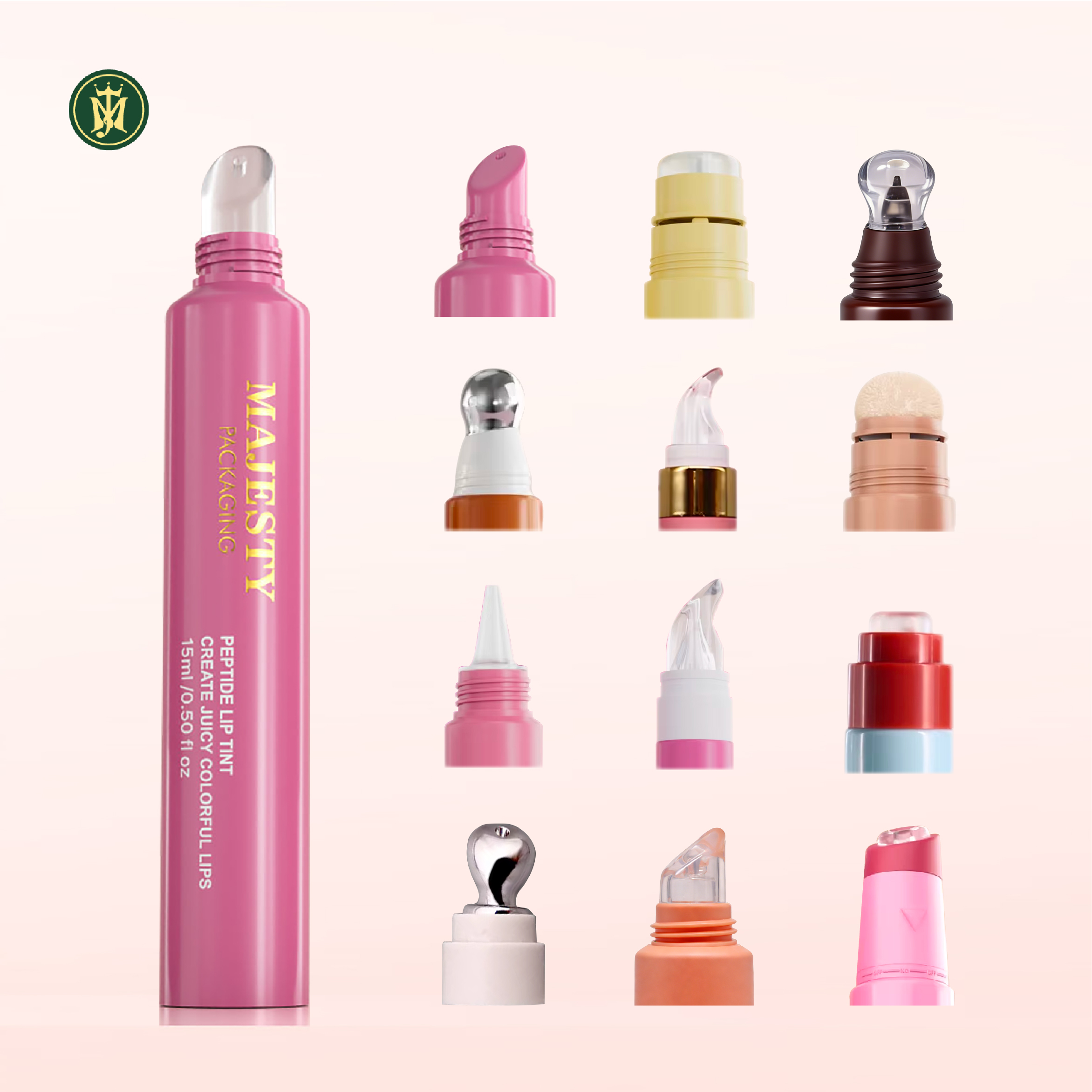 lip gloss tube pink frosted 20ml
