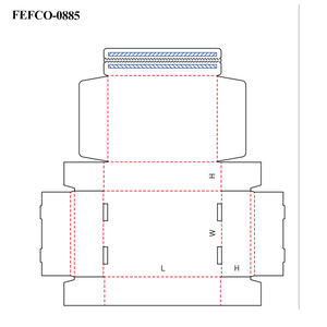 Verpakte doos voor dildo's van gegolfd karton met discreet merklogo, ritssluiting en afscheurbaar ontwerp, voor mannelijke dildo's. - Product Image 4