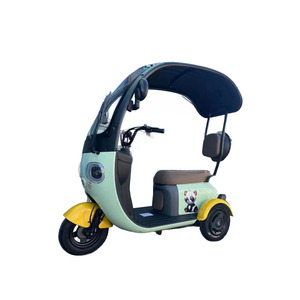 Triciclo eléctrico de carga de 48V y 1000W para adultos, triciclo eléctrico de 2 plazas con carrocería abierta, color personalizable. - Product Image 1