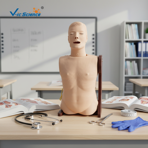 Modelo Avanzado de Cuidado Nasogástrico y Traqueal para Entrenamiento de Habilidades Médicas y de Enfermería - Product Image 2