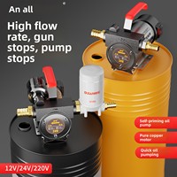 Kit Pompa Oli Elektrik All-in-one 12V/24V/220V Model DL-40 Diesel Otomatis Start-Stop Dispenser Bahan Bakar dengan Meteran