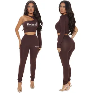 Womens Clothing Manufacturer Woman Legging Set Two Piece Summer Sets 2023 Crop Tops For Women Sexy Streetwear