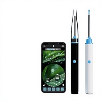 Kit de nettoyage d'oreilles avec caméra Earsight Plus, outil d'élimination du cérumen, WiFi 1080P 5MP, 6 lumières LED, otoscope flexible pour enfants