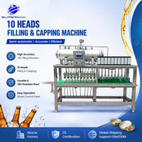 Máquina Llenadora de Botellas Isóbara Semiautomática PLC SUS304 para Bebidas Carbonatadas, Personalizada para Fábricas de Cerveza y Bebidas