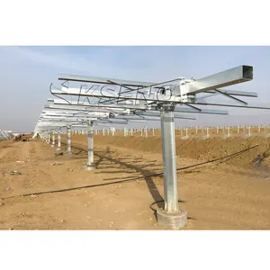 Kseng 태양 추적기 구조 PV 추적기 시스템 브래킷 키트 1MW 10MW 단일 축 태양 광 추적기