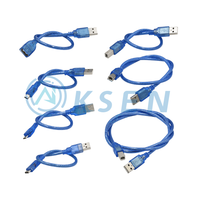 AI-KSEN nouveau et Original câble de données bleu d'imprimante USB pour Aarduno 2560 Dual Port Micro Mini