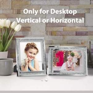 Custom Size Crystal Photo <b>Frame</b> UV Printing Eco-Friendly Handmade Hanging <b>Picture</b> <b>Frame</b> 4x6 5x7 <b>8x10</b> A4 Modern Table Setting - Product Image 2