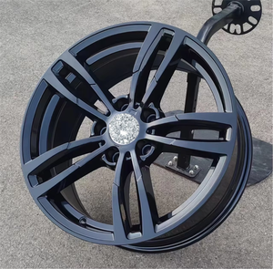 새로운 하이퍼 블랙 알로이 휠 크롬/폴리쉬드 멀티 스포크 디자인 볼트 패턴 유니버설 피팅 자동차 알로이 승용차 휠 - Product Image 3