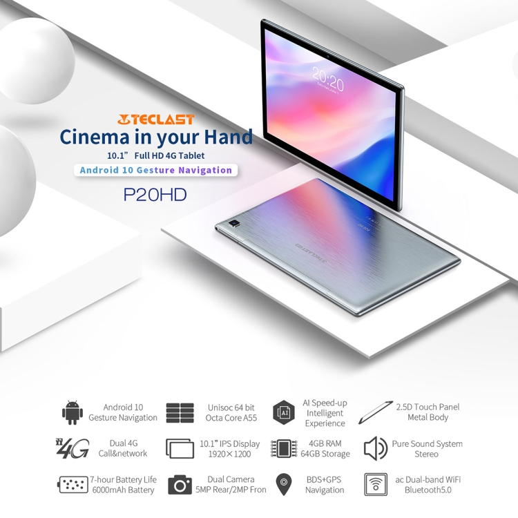 Androidタブレット本体 Teclast tPad P20HD Amazon.com: TECLAST Android Tablet 10.1 inch 4GB RAM+64GB