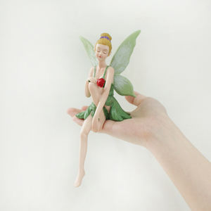 Bonito diseño resina Hada sentada estatua <span class=keywords><strong>de</strong></span> jardín en miniatura decoraciones para fiestas en casa - Product Image 4