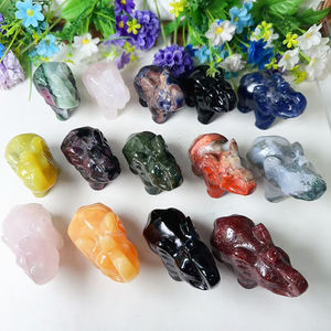 Preço por atacado 10cm Pequeno Natural Mix Quartz Crystal Healing <span class=keywords><strong>Stone</strong></span> Animal Craft Cristais Elefante para Decoração - Product Image 4