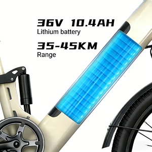 Bicicleta Eléctrica de Montaña de 350W con Motor Central sin Escobillas, Acero de Alto Carbono, 7 Velocidades, Neumáticos Gruesos de 26 Pulgadas, Frenos de Disco Mecánicos, Modelo MZ-24 - Product Image 4