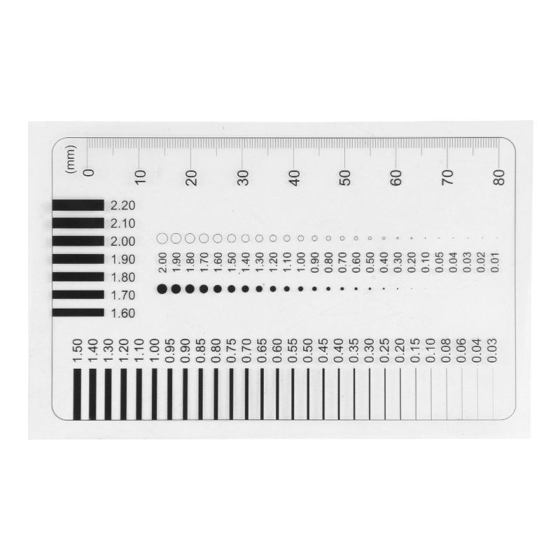 High-Precision Transparent Crack Width Ruler for Accurate Measurement ...