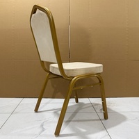 Chaise de banquet de luxe moderne Hebei, nouveau design, chaises de banquet empilables en fer pour location de réceptions de mariage