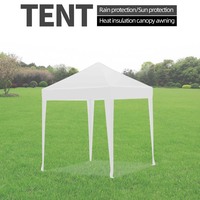 Carpa Gazebo Resistente de 2x2m, Personalizable para Publicidad Interior/Exterior, Plegable, de Tela de Poliéster Impermeable