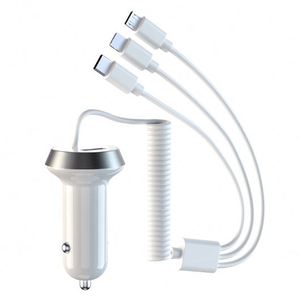 ที่ชาร์จในรถยนต์แบบใหม่ ช่องเสียบ USB คู่ ชาร์จเร็วแบบสามสาย ที่จุดบุหรี่อเนกประสงค์ 3.1A สินค้าขายดีข้ามประเทศ - Product Image 5