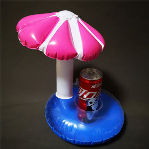 Porte-<span class=keywords><strong>bouteille</strong></span> de vin flottant gonflable personnalisé en gros, PVC transparent, seau à boisson pour <span class=keywords><strong>piscine</strong></span>, parapluie pour fête d'été, plage - Product Image 2