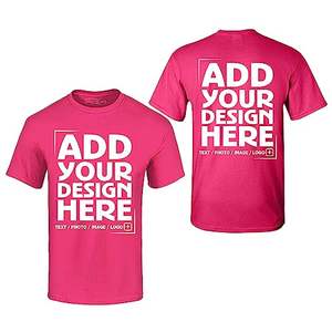 T-shirts personnalisés lourds 300GSM Design personnalisé avant arrière Revirement rapide - Product Image 6