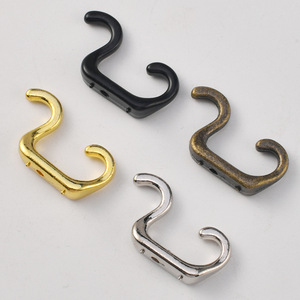 B-450 Small Single <b>Hook</b> Zinc Alloy Rust Resistant Clothes <b>Hook</b> <b>S</b> Type Extra Small For Garment Use - Product Image 2