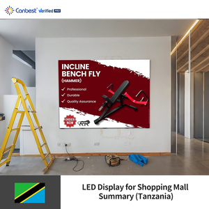 Canbest Fiw P2.5 2,5 Mm 2560X1920Mm 8.4X6.3Ft Pantalla de visualización de pared de video LED interior para centro comercial en Tanzania - Product Image 6