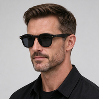 Lunettes de soleil tendance style rétro urbain, de marque de luxe célèbre, avec logo personnalisé et rivets, pour hommes et femmes