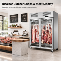 Réfrigérateur Commercial de Boucherie en Acier Inoxydable pour Viande Suspendue, Congélateur Profond pour Bœuf et Porc