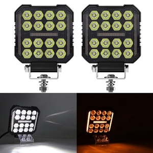 Lampe de travail LED 4 pouces, projecteur carré 4x4, DRL, étanche IP67, phare à 16 LED, feux de route pour camion, tout-terrain, voiture - Product Image 5