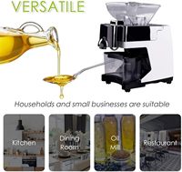 GOOPIKK Machine commerciale électrique automatique à presser l'huile à froid en acier inoxydable pour le lin, l'arachide, le sésame et le canola.