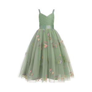 Vestido <span class=keywords><strong>de</strong></span> Verano para Boda, Plisado, con Temática Forestal, en Colores Pastel, <span class=keywords><strong>de</strong></span> Tul, Estilo Princesa, para Damas <span class=keywords><strong>de</strong></span> Honor, Bailes <span class=keywords><strong>de</strong></span> Gala y Eventos Formales - Product Image 1
