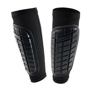 Chaussettes de football de football légères Spandex protège-tibias en nid d'abeille coussinet de compression du mollet