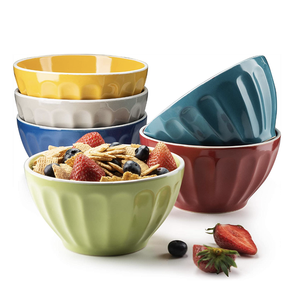 Cuencos <span class=keywords><strong>de</strong></span> cerámica duraderos para el hogar, color puro, para <span class=keywords><strong>desayuno</strong></span>, leche, cereales, para restaurante, <span class=keywords><strong>personalizados</strong></span> - Product Image 1