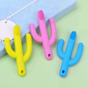 Nhà Máy Nhà Sản Xuất Trẻ Sơ Sinh GIÁNG SINH Bé Đồ Chơi Bé Bàn Chải Đánh Răng Teether Cây Xương Rồng - Product Image 2