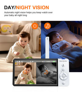 Mejor Monitor para Bebés 2026 con Pantalla de 5 Pulgadas, Visión Nocturna, Audio Bidireccional, Cámara de Vigilancia y Seguridad para Niñeras, Teléfono para Bebés - Product Image 4