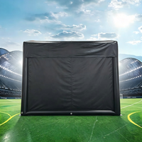Tente de simulation de golf gonflable de haute qualité, portable, pour intérieur et extérieur, avec écran de projection