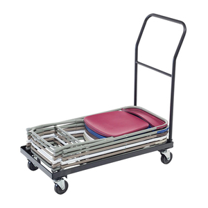 Zware Enkelvoudige Open Handgreep Koolstofstalen Frame Klapstoel Stapelwagen - Product Image 1