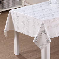 Nappe en PVC RNPT avec motif à carreaux répétitifs et support en tissu pour tables à manger