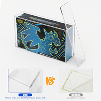 Caja de Exhibición Mega Charizard X EX Ultra Premium Collection, Caja de Acrílico Altamente Transparente y Resistente a los Rayos UV