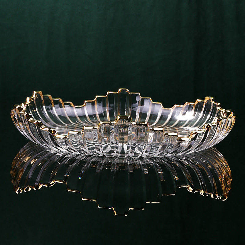 Clear Large iceberg fruit plate-caliber 29cm