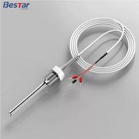High Stability PT100 K-Type Thermocouple Temperature Probe Custom Length 3-8mm Dia with Stainless Steel Housing -200~200