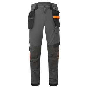 PORTWEST - EV440MGR36 EV4 Pantalones elásticos con funda, Metal Grey - EAN 5036108417056 PANTALONES DE TRABAJO PERFORMANCE WORK PANTALONES - Product Image 1
