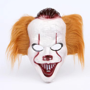 Máscara de Payaso con Peluca de Pelo Amarillo, Máscara 'El Regreso del Payaso 2', Accesorios para Fiestas de Disfraces para Eventos de Terror - Product Image 5