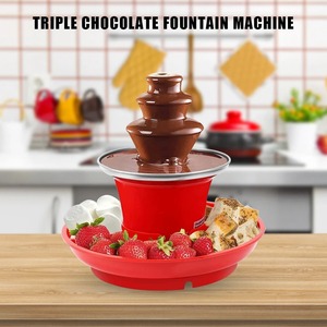 Máquina de Cascada de Chocolate de 3 Niveles, Torre de Chocolate Fundido Automática Hecha a Mano con Bandeja para Servir Frutas/Nueces/Dulces - Product Image 5