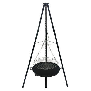 <span class=keywords><strong>Brasero</strong></span> de barbecue polyvalent pour l'extérieur, avec trépied <span class=keywords><strong>vertical</strong></span> réglable, gril à charbon suspendu, foyer de camping - Product Image 1