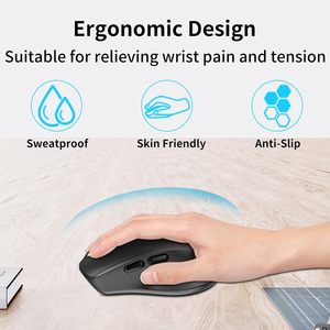 Wired Office <b>Mouse</b> with All-Copper Core: Designed for a Comfortable Grip and Plug-and-play Convenience. - Product Image 5
